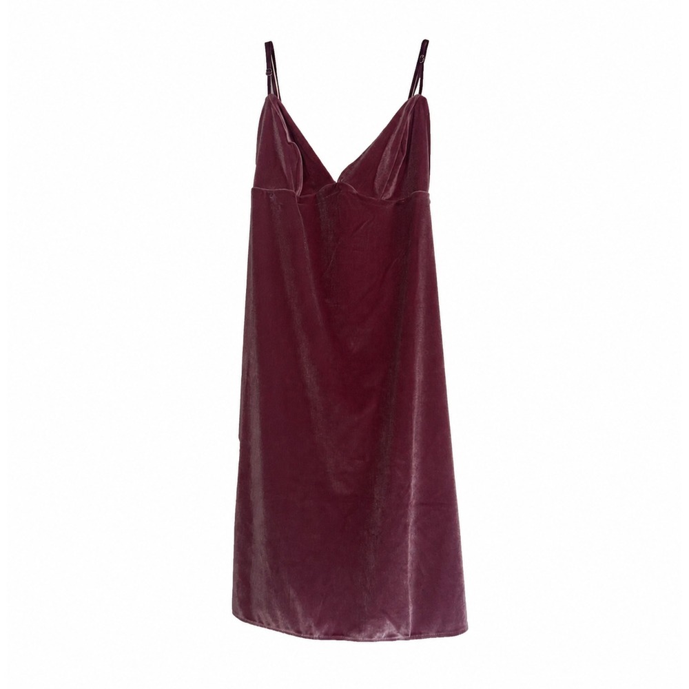 Victorias Secret Velour Chemise Women Small Lingerie Dress Mauve Berry NWT